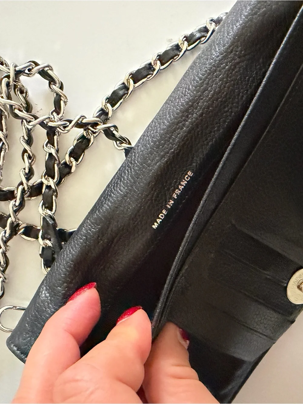 CHANEL quilted caviar
